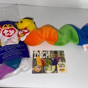 AUTHENTIC, Retired, Ty beanie baby - Inch! W/McDonald’s Ty beanie baby!